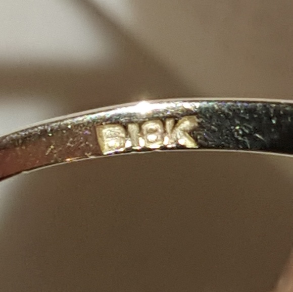 Antique 18k gold ring setting